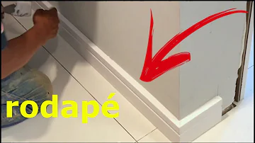 Como retirar rodapé de poliestireno?