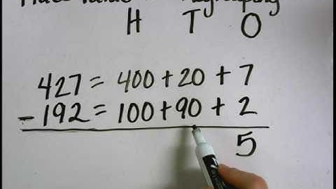 5th Place Value with Regrouping Subtraction 3-Digit