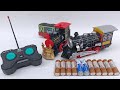 ASMR unboxing dan merakit 2 mainan kereta api uap,kereta api classical train,steam locomotive