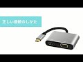 RayCue USB C HDMI VGA 変換 アダプタ USB Type C HDMI VGA 同時表示可 4K*2K @30Hz 高解像度(Thunderbolt 3と互換性) Macbook