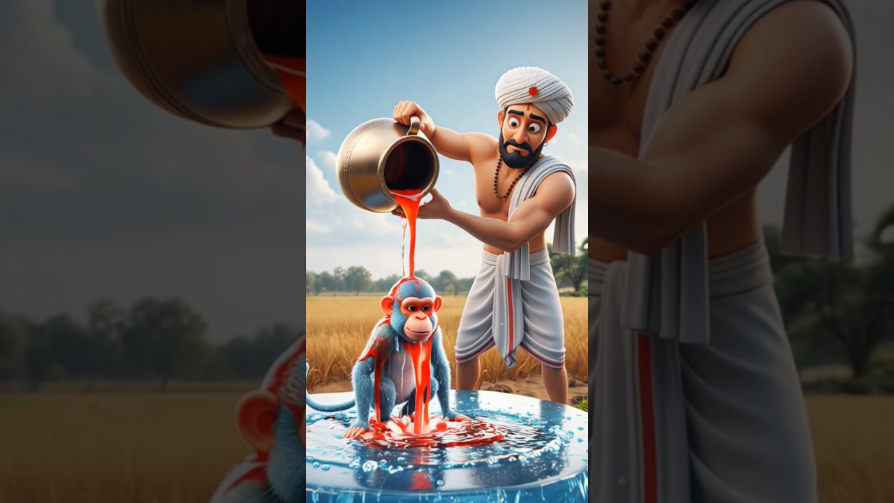 “Juice, Ice & Monkey Surprise | 3d animation story | ai animation video | 
