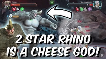 2 Star Rhino is a GOD TIER CHEESE MVP for Variant #6 Contamination! - Marvel Contest of Champions