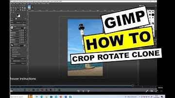 GIMP tutorial using image enhance, crop tool and clone tool basic image graphics editing