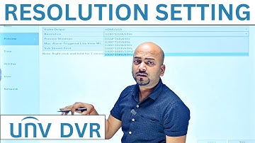 Resolution setting in UNV DVR ⚡ Camera Resolution Setting #unv