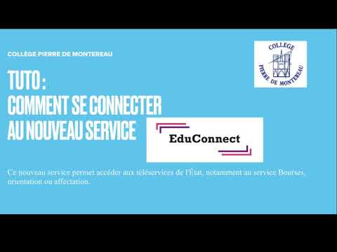Accès aux téléservices : se connecter aux nouveaux services EDUCONNECT
