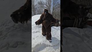 Bigfoot's Snow Report From The Upper Peninsula of Michigan #bigfoot #funshort #snowreport #michigan
