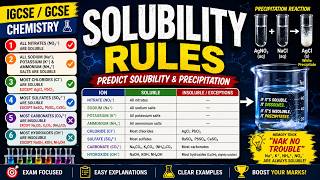 Solubility Rules Explained | IGCSE & GCSE Chemistry | Soluble & Insoluble Salts