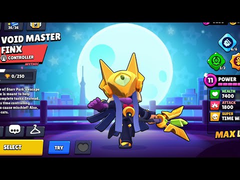 Void Master Finx Gameplay | Winning Animation Losing Animation @supercell@BrawlStars#brawlstars 