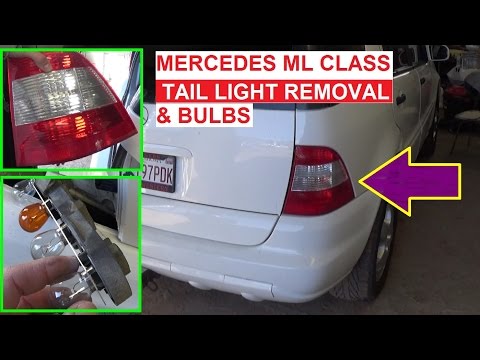 Mercedes W163 Tail Light Replacement. Tail Light Bulb, Rear Turn Signal, Brake Light Bulb