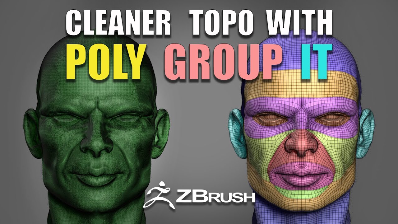 how to only effect one poly group when using zbrush