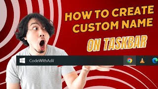 How To Create Name On Taskbar Brand Name Computer Screen Taskbar Name