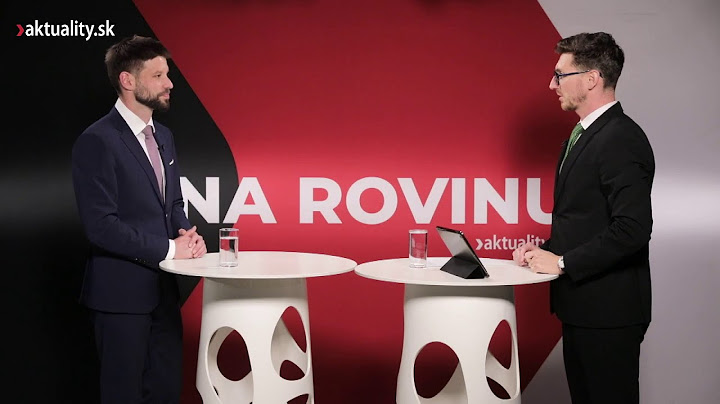 NA ROVINU s Michalom Šimečkom: Pellegrini nechcel reálne rokovať | Aktuality