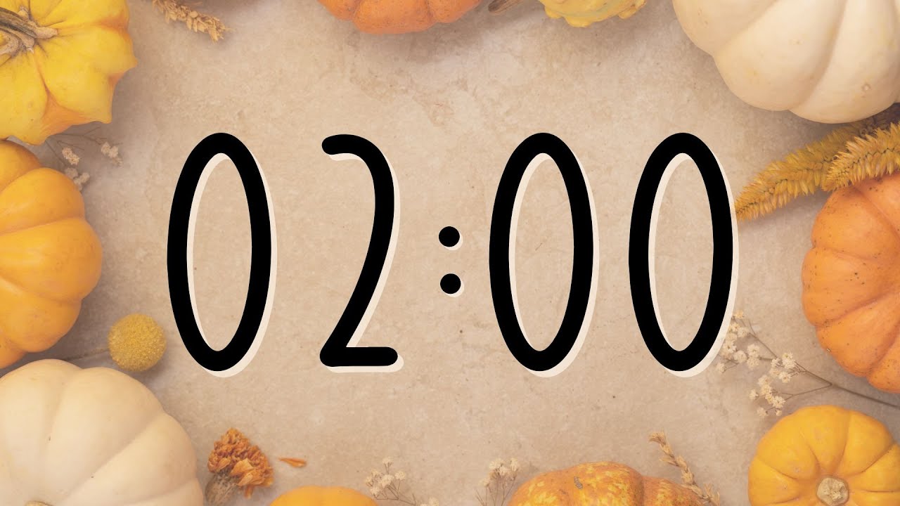 2 Minute Autumn Pumpkin Timer - YouTube