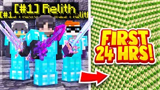 OUR *INSANE* FIRST 24 HOURS ON MINECADIA! | Minecraft Factions | Minecadia [1]