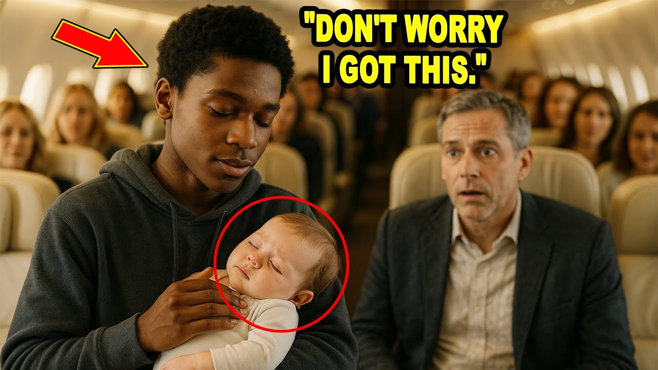 Billionaire's Baby Cried Nonstop on the Plane — Until a Poor Black Teen Did the Unthinkable - YouTube