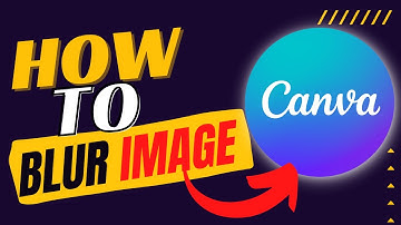 How to blur the background of your Images in Canva | Canva Tutorial