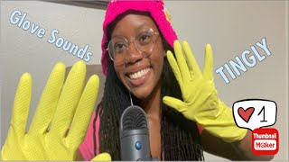 Tingly Glove Sounds🤲🏾🧤💙 |ASMR