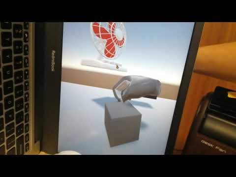 LeapMotionと Arduinoと Unity と扇風機