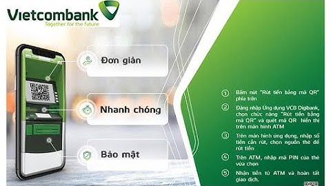 Rút tiền 4.0 bằng QR tại ATM của Vietcombank