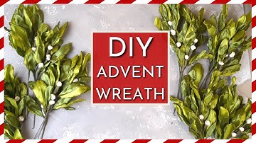 WATCH ME Make an Advent Wreath from Scratch - USING SATIN RIBBONS [DIY CHRISTMAS CRAFT IDEAS 2020]