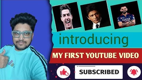 MY FIRST YOUTUBE VIDEO | introducing my YouTube channel | My first video #viratkohli #sharhrukhkhan 