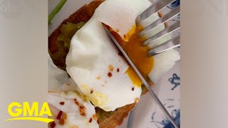 This is the easy way to make poached eggs l GMA
