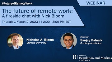 The future of remote work: A fireside chat with Nick Bloom