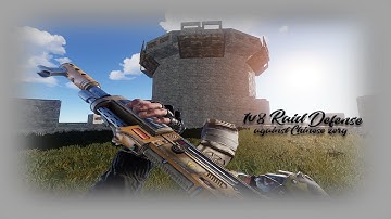 1v8 Raid Defense against OFFLINING Chinese Zerg | Rust