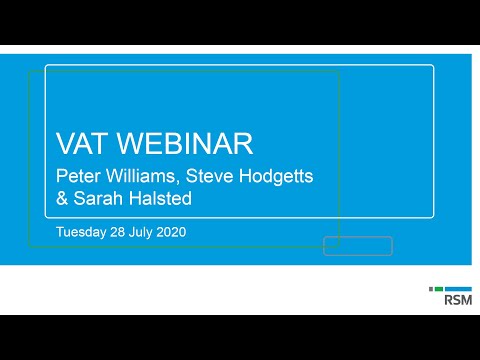 VAT webinar July 2020