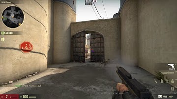 CS:GO Dust 2 Pop Flash CT Mid to Doors | CounterNoob.com