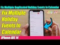 iPhone iOS 14: Fix Multiple Duplicated Holiday Events in Calendar - YouTube