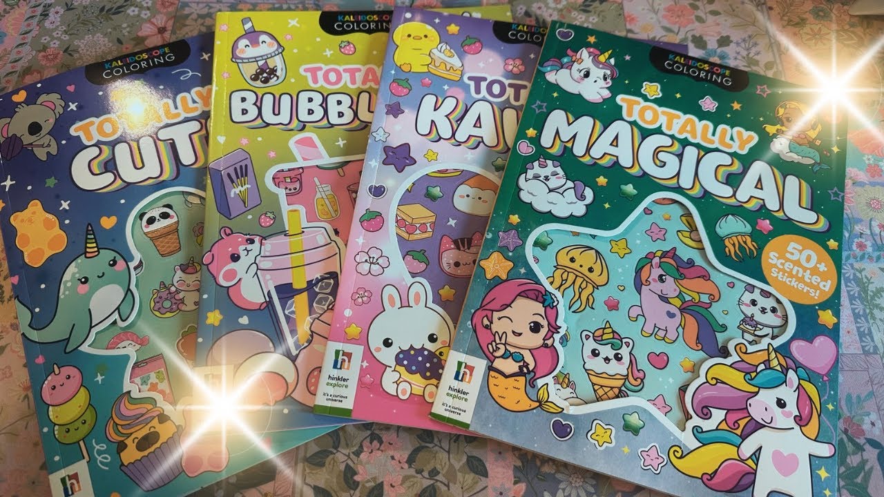 Flip Through of the CUTEST Coloring Books from the Dollar Tree | Dollar Tree Finds 