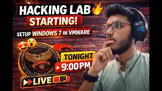 Live Tonight 🔥 Real Hacking Lab Start | Windows 7 in VMware #shorts #ethicalhacking #kalilinux #lab
