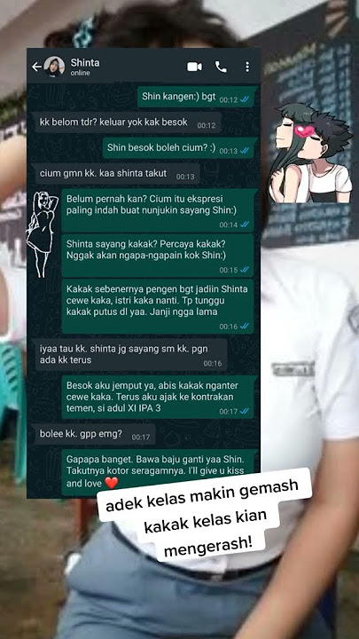 chat wa wik wik adek kelas gemas 2 #chat #chatstory