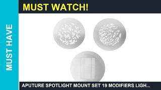 Aputure Spotlight Mount Set 19 Modifiers Lighting Aputure 600D lighting kit Review
