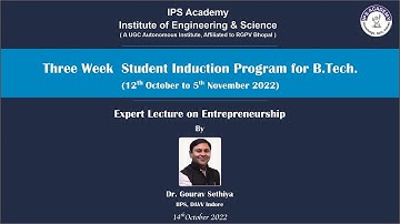 Student Induction Program 2022 - Institute of Engineering & Science, IPS Academy, Indore - Day 3