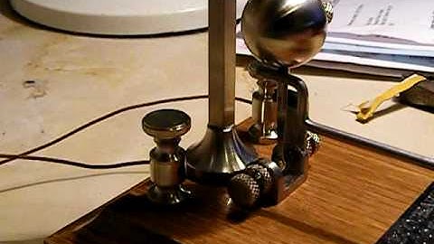 Morse code key by W.O. Coffe.The Mechograph