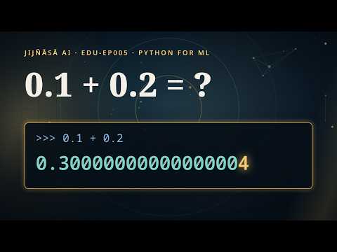 EDU-EP005 Python Essentials for ML: Five Habits