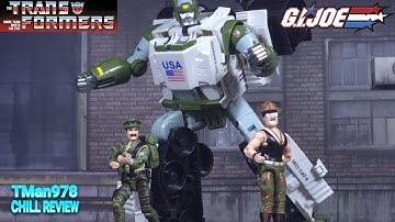 Transformers x GIJOE Triple T Kup Sgt Slaughter & Leatherneck CHILL REVIEW 
