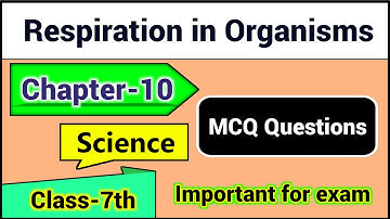 Class 7 Science Chapter 10 MCQ Question Answer | Chapter 10 Respiration in Organisms