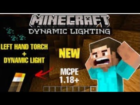 Dynamic Light Addon/Poket Edition Minecraft Left hand torch 100% ...