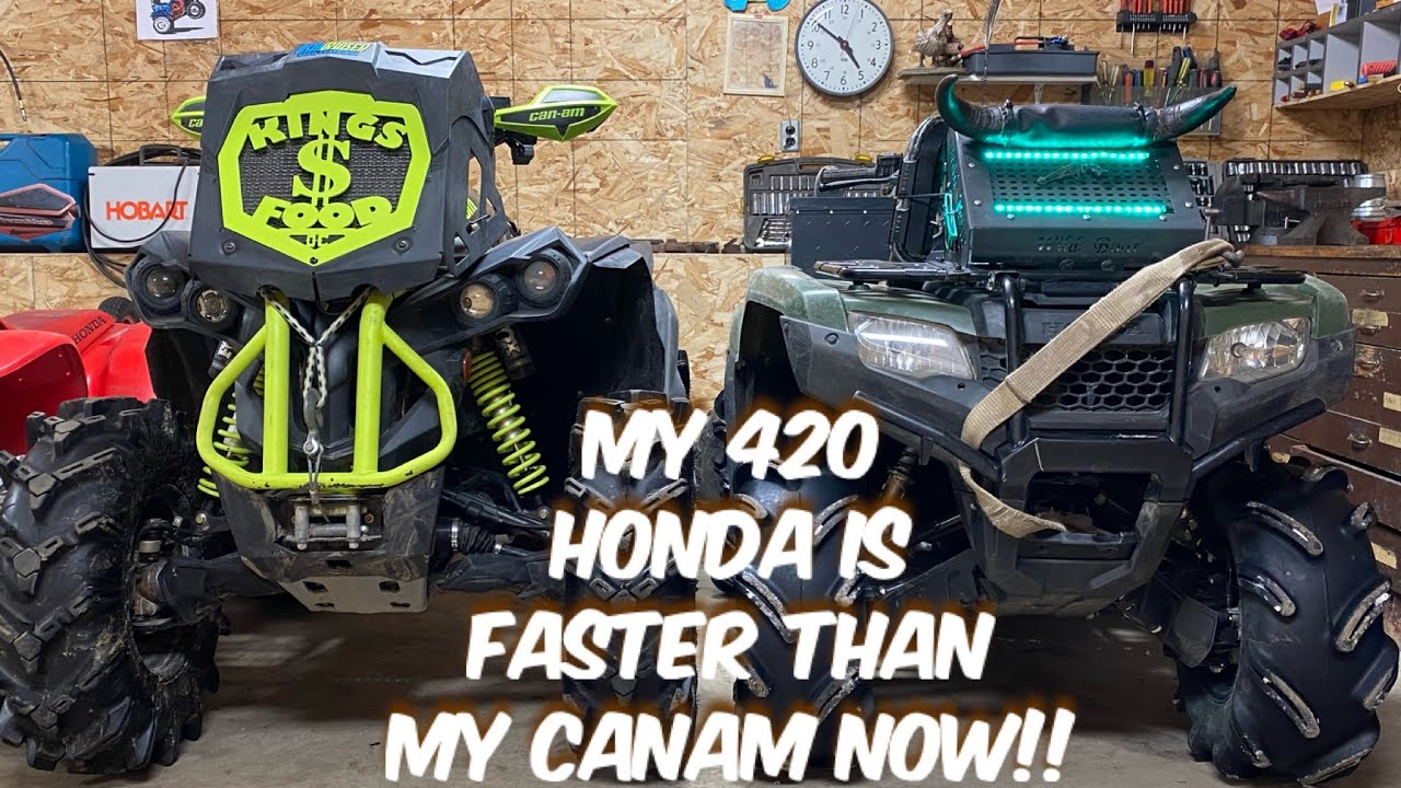 NEW Honda Rancher 420 HMF Exhaust MORE POWER?? YouTube