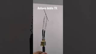 antena doble poder HD.  fácil de hacer