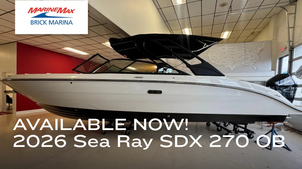 MARINAページです 2026 Sea Ray SDX 270 OB for sale at MarineMax Brick NJ - YouTube