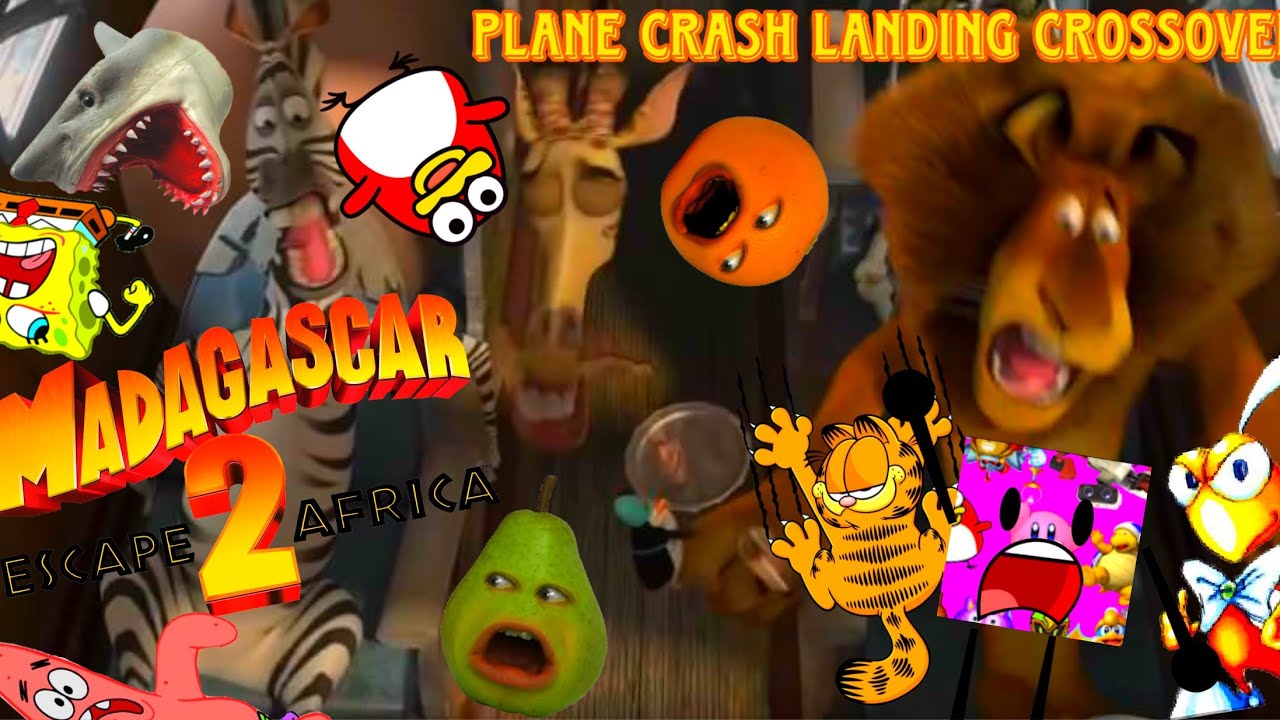 Madagascar Escape 2 Africa Plane Crash Landing : Crossover - YouTube