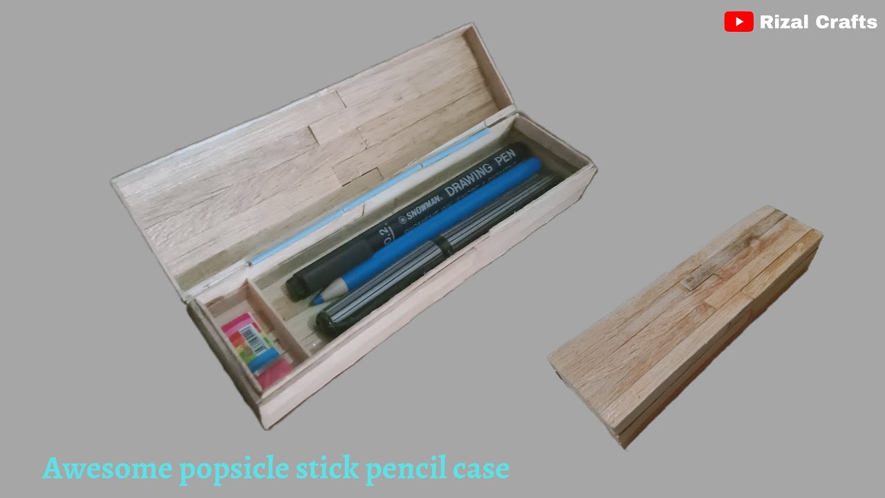 Make a Pencil Case From Popsicle Sticks