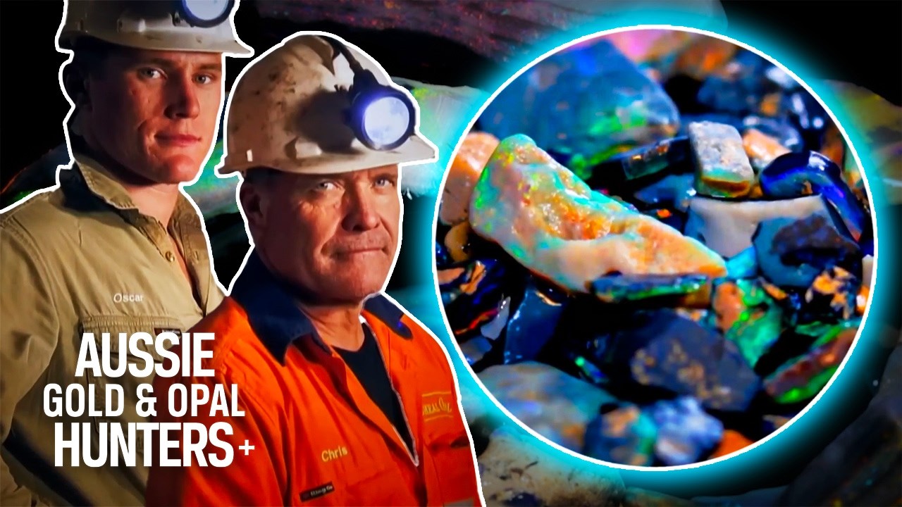 The Cheals Mine Over $500,000 Of Rare Red On Black Opal | Outback Opal Hunters