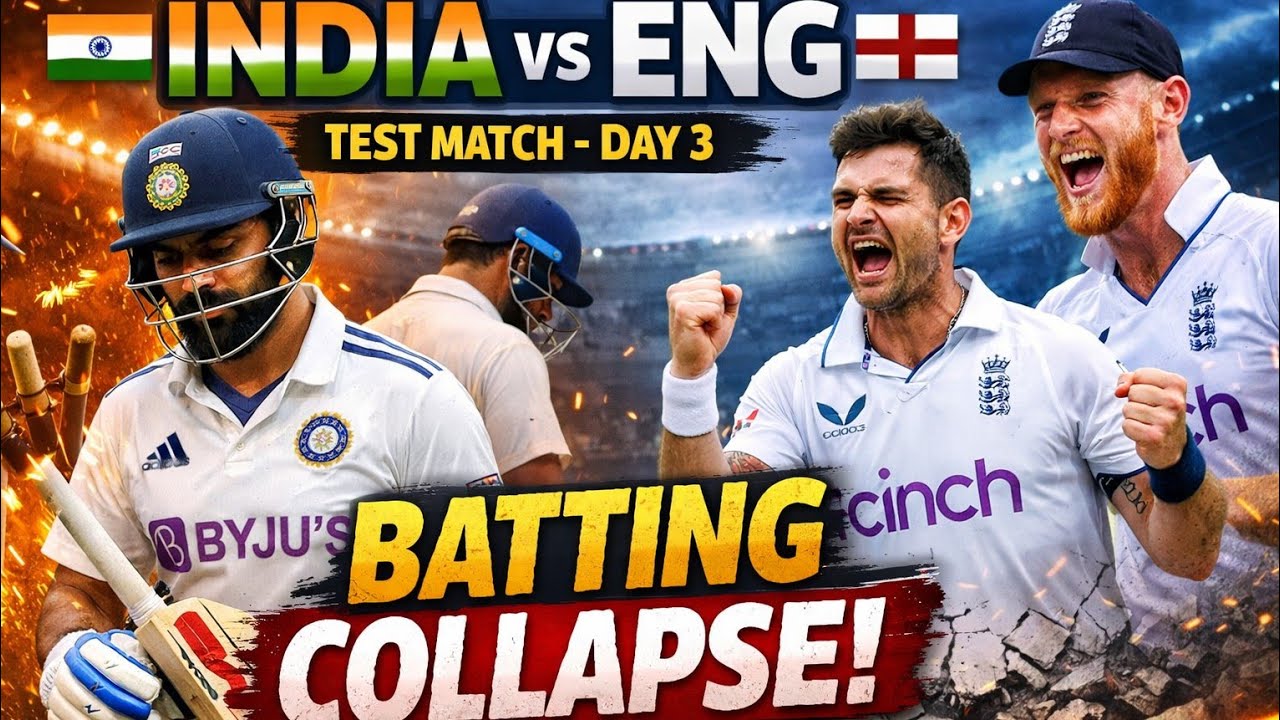 Inexperienced IND vs ENG match day 3 gameplay ।। #youtube #cricket #gaming 