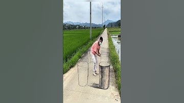 3D Broken Bridge Illusion — Too Real to Step On! 😱🛑#shorts  #3d  #3dstreetart