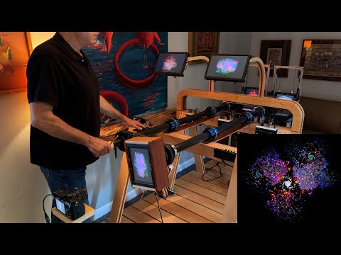 Trapping Image in Video Feedback Loop & Creating Galaxies with The HD Video Feedback Fractal Device